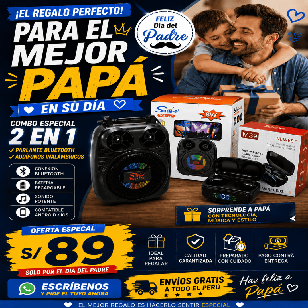 Combo PAPÁ audifono + parlante