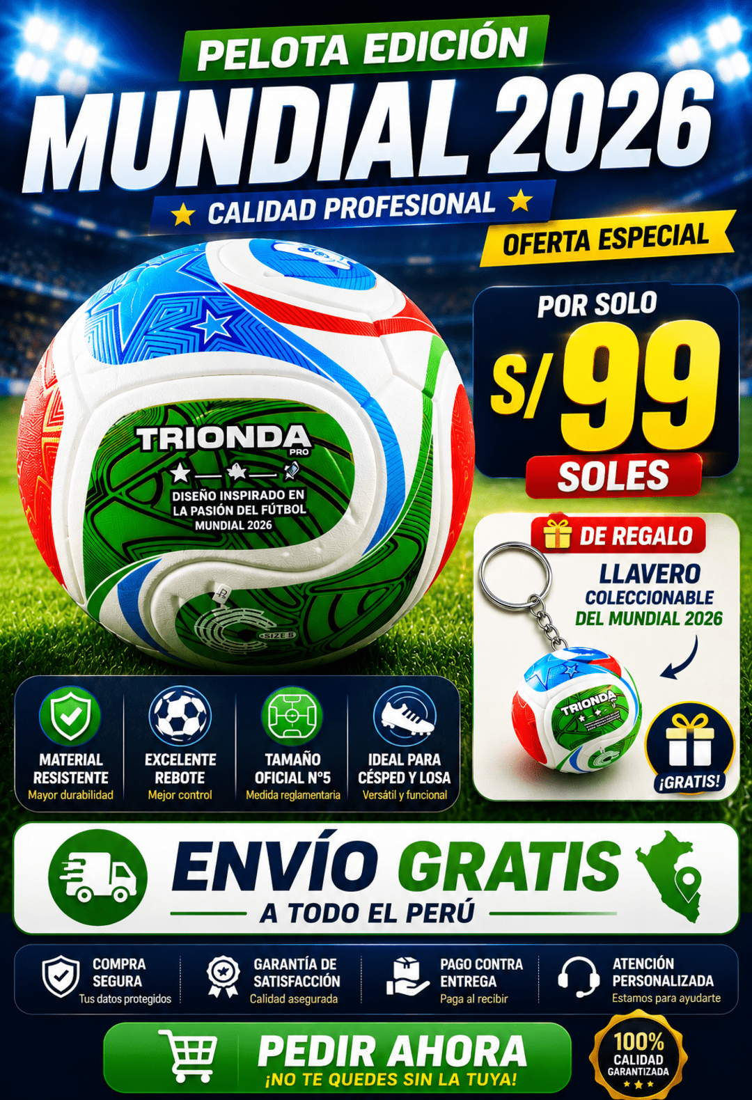 Pelota Mundial Trionda 2026